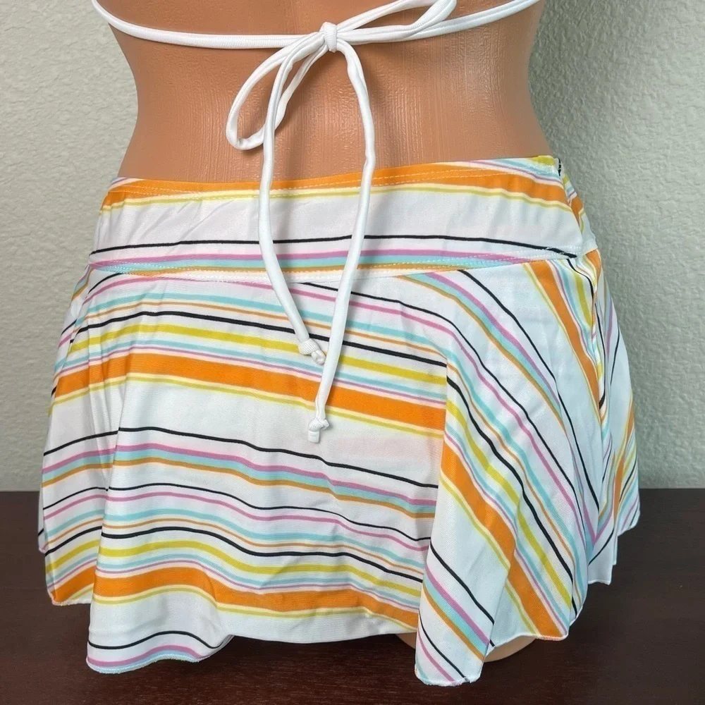 Striped 3 Piece Bikini Set NWT
